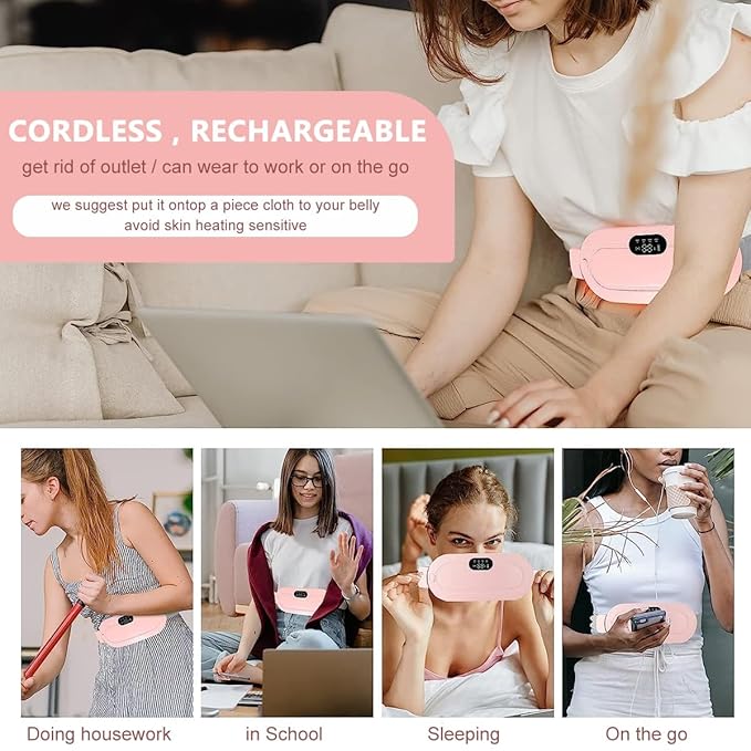 Smart Menstrual Heating Pad with Massage - Period Pain Relief