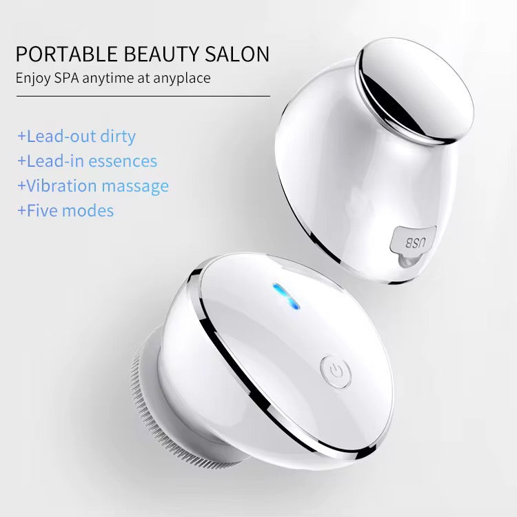 Heated Vibration Face Cleansing Brush - Deep Pore Purification