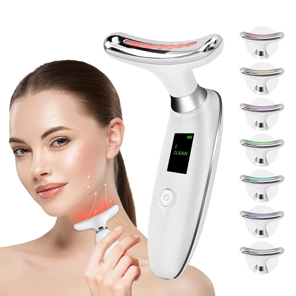 EMS LED Light Therapy Face Lift & Neck Massager - Anti-Aging Treatment