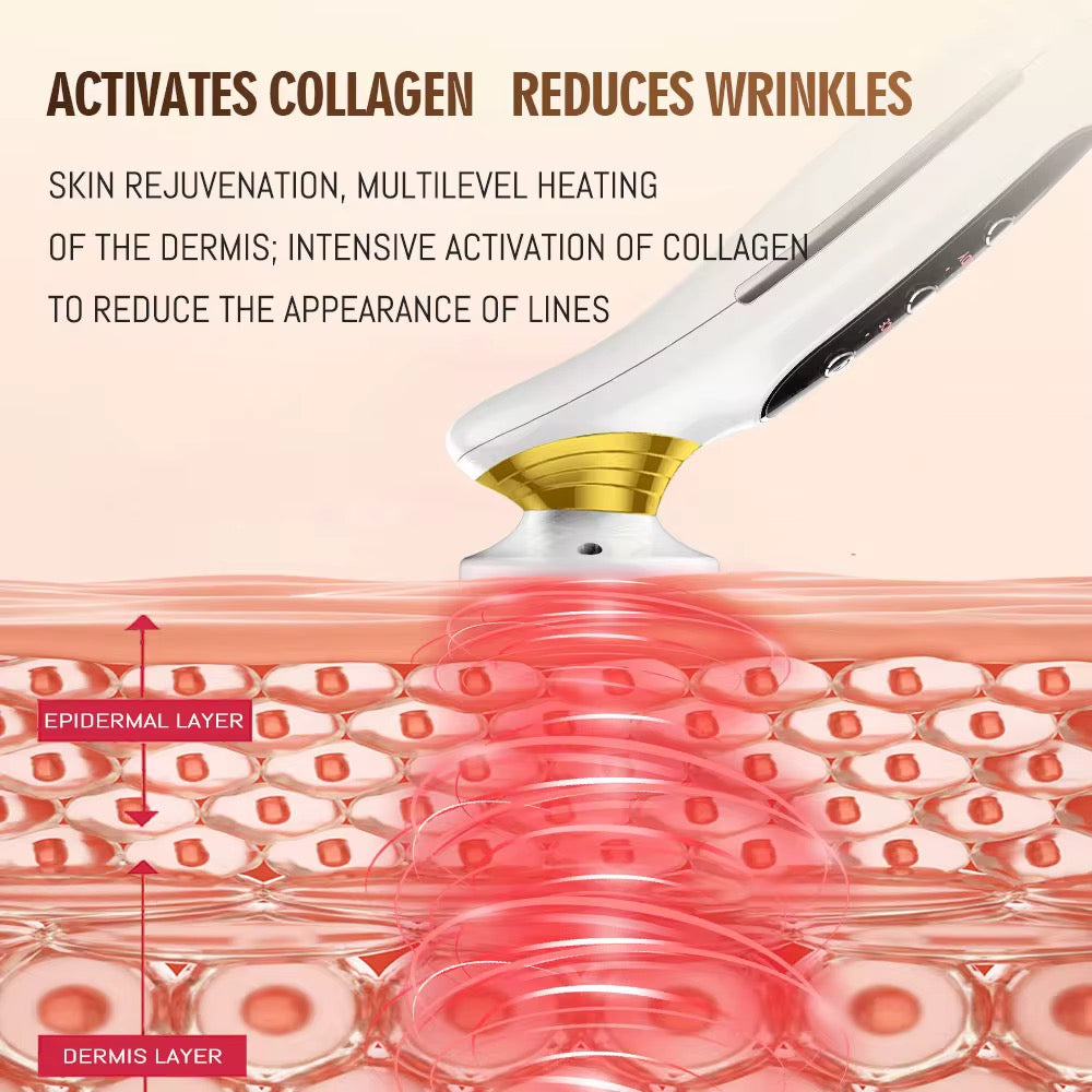 Anti-Wrinkle 3-Color Red Light Facial Lift Massager - Multi-Spectrum Therapy