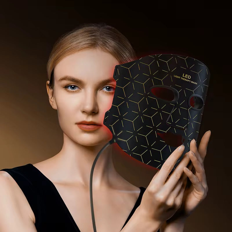Premium LED Facial Mask - Flexible Silicone Light Therapy