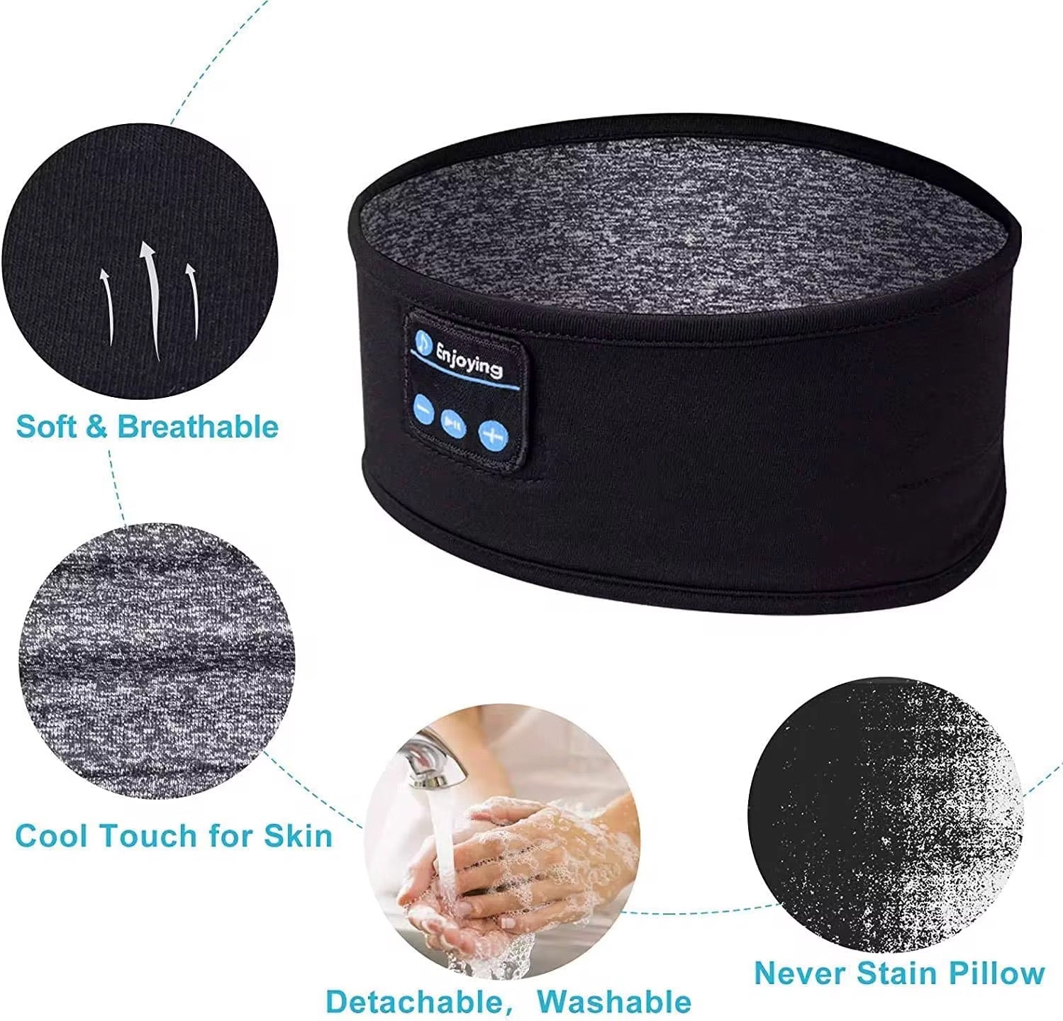 Sleep & Meditation Wireless Headband - Ultra-Comfortable Audio