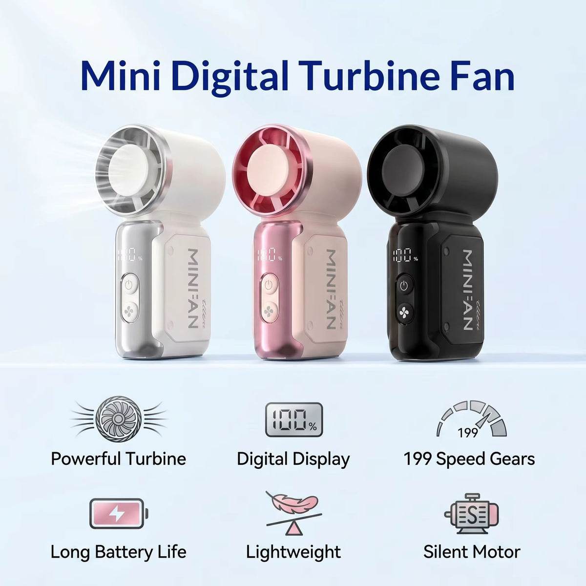 Nexora PocketBreeze™ — Mini Portable Fan