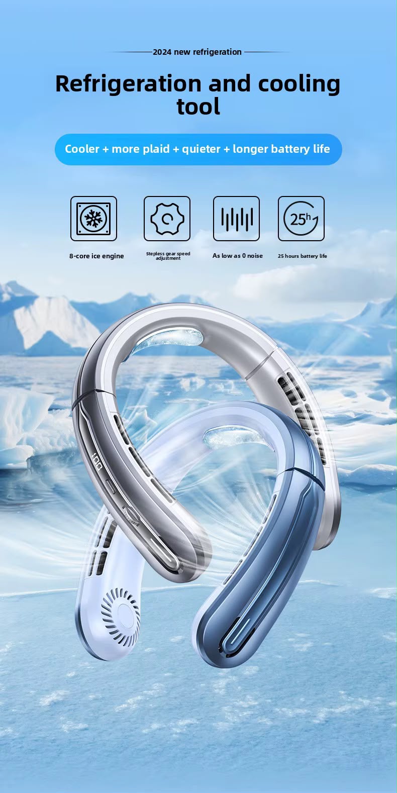 Nexora AirFlow™ — Wearable Cooling Neck Fan